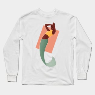 African Mermaid Long Sleeve T-Shirt